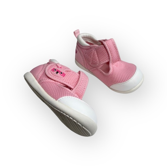 crtartu 𖠌 Mesh T Strap Cartoon Bunny Baby Walker Sandals 𖠌 Pink Toddler 6 6.5 - Picture 10 of 16